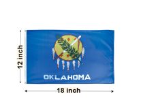 12"x18" Oklahoma Nylon Outdoor Flag